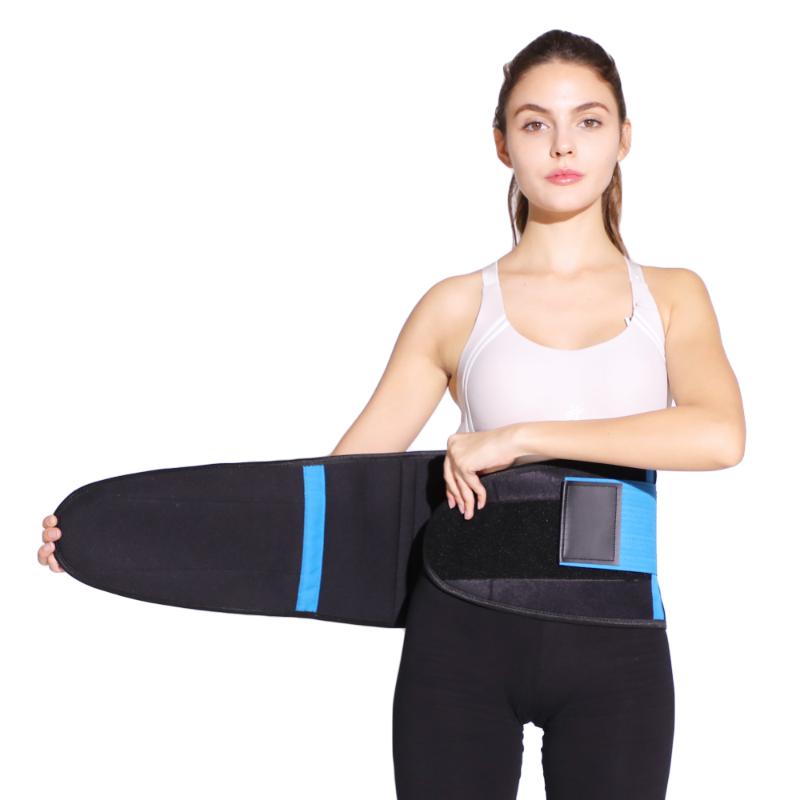 

Body Building Shaper Sport Belt for Waist Trimmer Back Support Fitness Running Stretch Slimming, Blue
