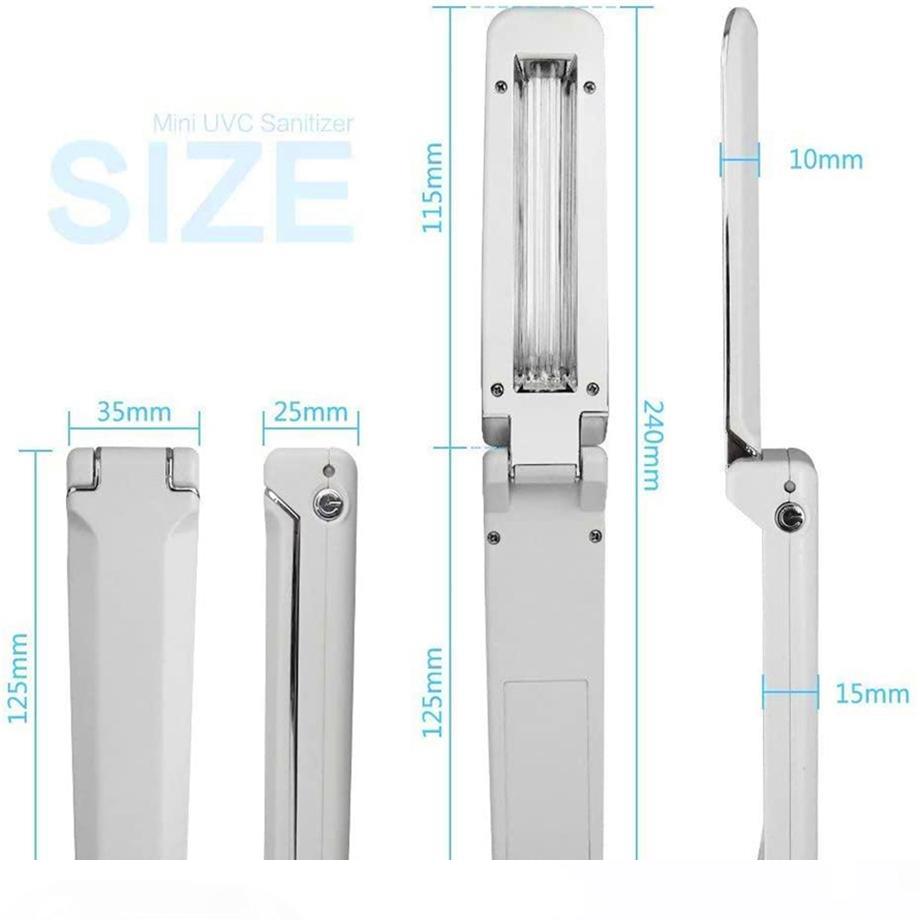 

new 1965 UV-C Sterilization light sterilizer personal care travel sterilizer UV disinfectant photocooled cathode UV lamp bloomveg-2