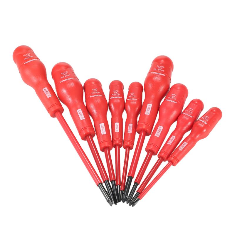 

9pcs 1000V Insulated Screwdriver Set multitul screw driver bits +Magnetic Slotted Bits Electrical Work Repair Tools Kit