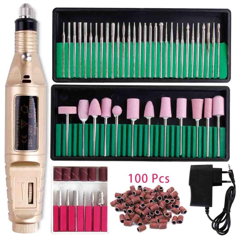 

Professional Manicure Machine Electric Nail Drill Bits Set Ceramic Milling Cutter Gel Polish Remover Kit For Nail Art Drill Tool