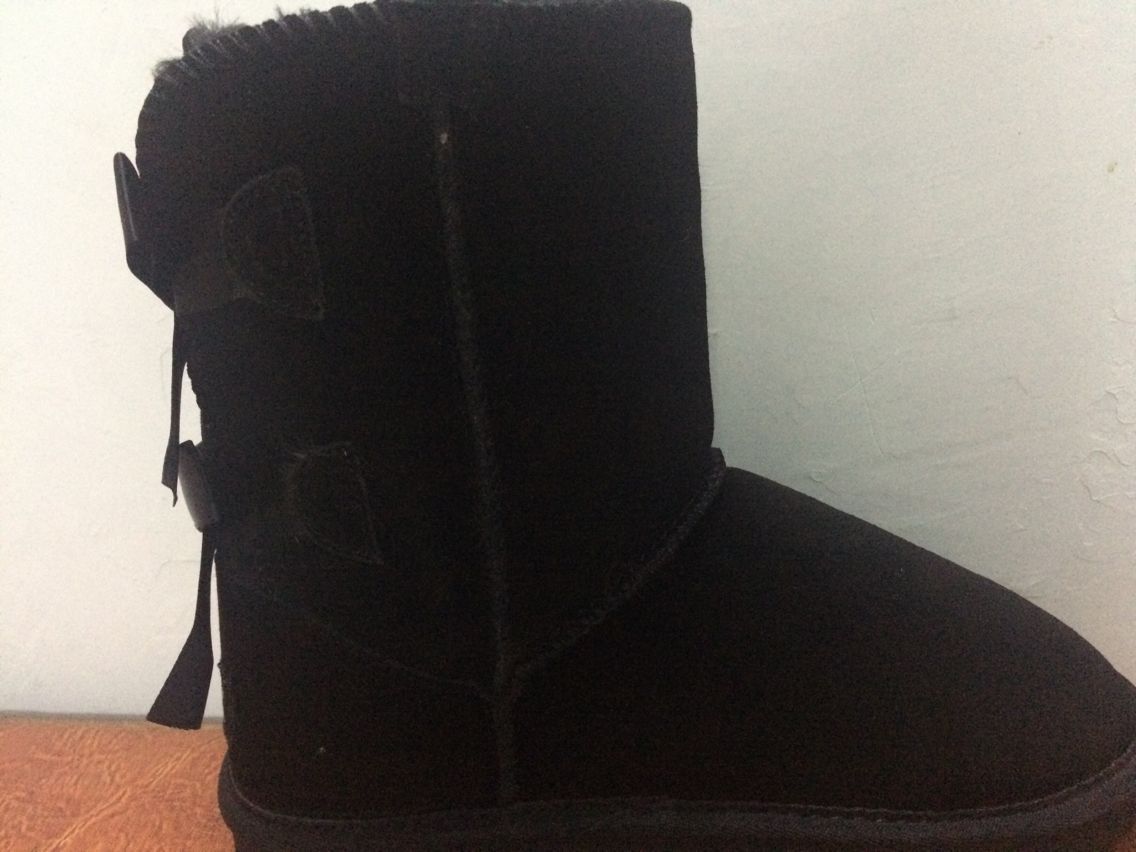 

Designer Women Winter Snow Boots Fashion Australia Classic Short bow boots Ankle Knee Bow girl MINI Bailey Boot US 4--13 free ship 3280, Black