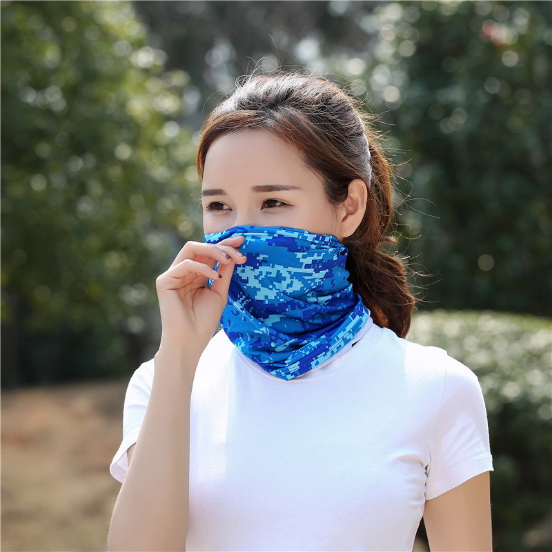 

Outdoor Sports Bandana Tube Anti Dust Face Scarf Sun UV Protection Headband for Bike Cycling Hiking Fishing Neck Gaiter Cover, White