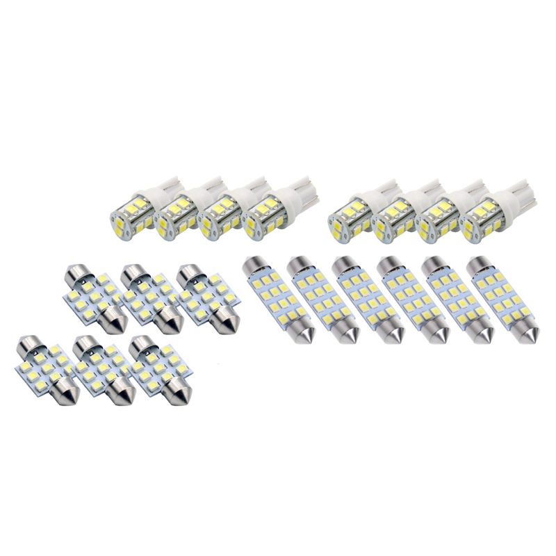 

20X White LED Light Interior Package Kit for T10 & 31mm Map e + License Plate