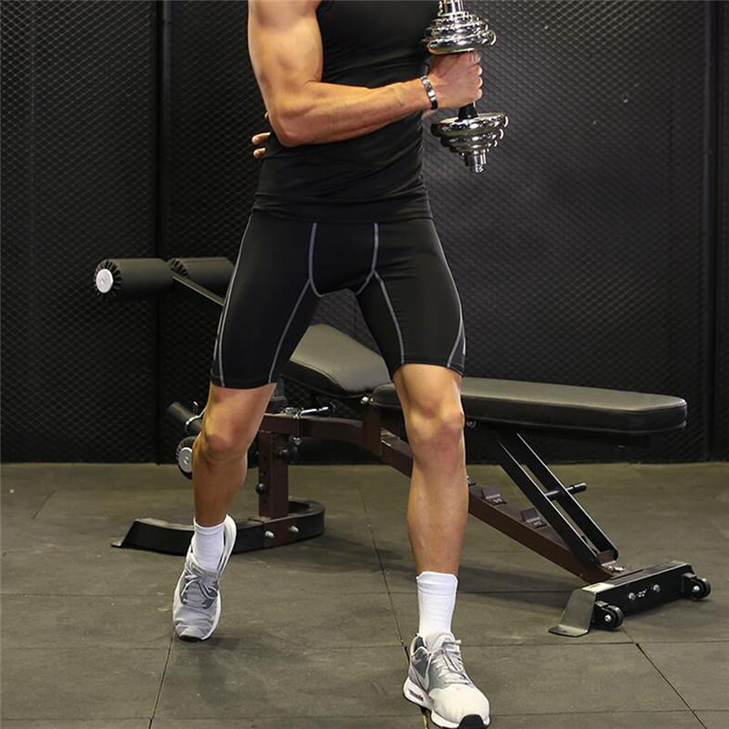 

Men Compression Short Running Tights Men' Quick Dry Gym Fitness Sport Leggings Running Shorts Male Underwear Sport Shorts