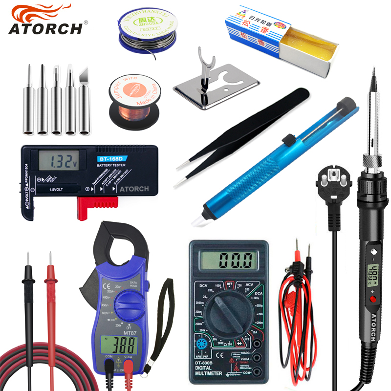 

80W 110V/220V Electric soldering iron temperature adjustable Welding Solder iron rework station soldering accessories