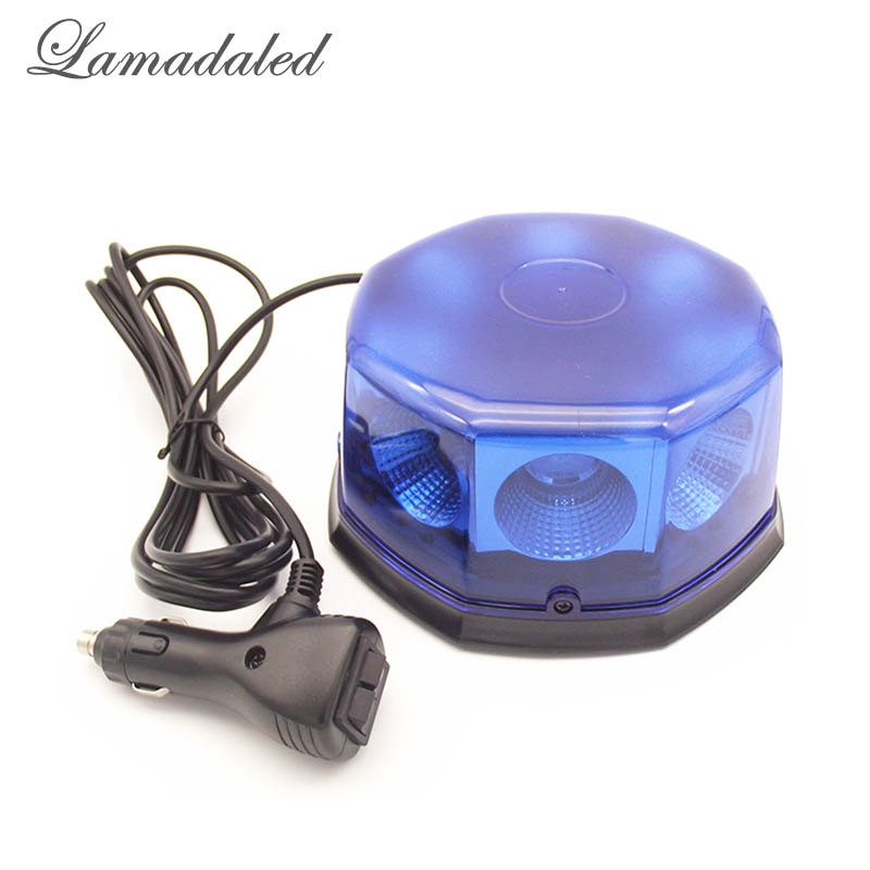 

12V24V super bright blue 40W led strobe lights beacon with magnetic for ambulance fire truck stroboscope warning lamp, As pic