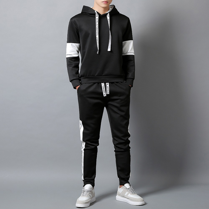 

Mens Hooded Sets Fashion Autumn Spring Sporting Suits Men Sweatshirt Sweatpants Men's Hoodies Clothing Sweatshirts Set Tracksuit