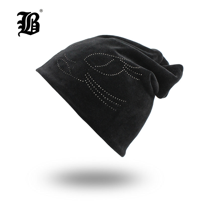 

FLB] Autumn Winter Women's Beanies Cat Hat Ladies Warm Velvet Skullies Cap With Flashing Rhinestone Bonnet Girls Cute F18049, Khaki hat