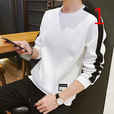 

Long-sleeved t-shirt men's cotton autumn men's tide shirt inside men's autumn clothes Slim