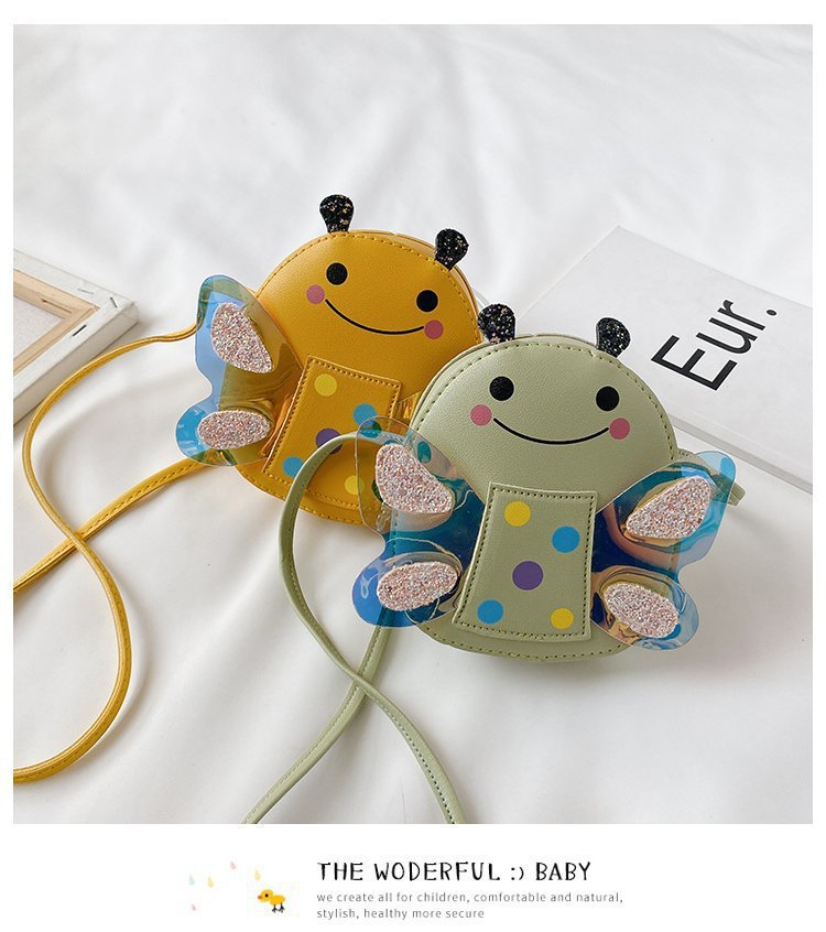 

Kids Cartoon Messenger Bags Girls Fashion Shoulder Bags New Designer Handbags Children Cartoon Bee Shiny Bag Child 2020 Fashion Coin Purse, Yellow