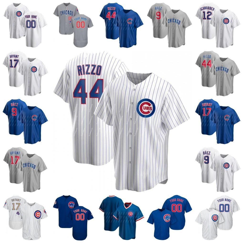 

Chicago 9 Javier Baez Nico Hoerner Ernie Banks Kris Bryant Pedro Strop Ryne Sandberg Yu Darvish Anthony Rizzo Baseball Jerseys, As image
