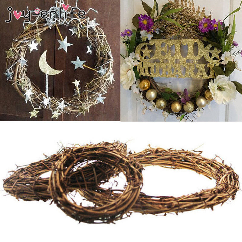

2020 Eid Al Adha Decoration Wreaths Decoration Led Light Strip DIY Wreath Party Eid Mubarak Hajj Ramadan Islam Party, 10cm wreaths