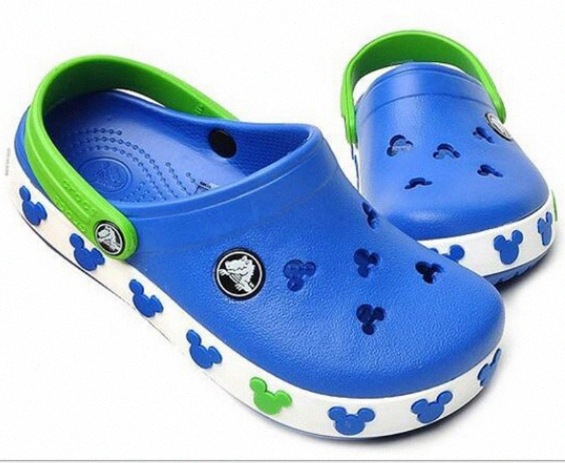 rubber shoes with holes