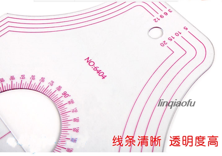 

Clothing ruler Multifunctional curve ruler Protractor playing board Clothing proofing plate making 6404