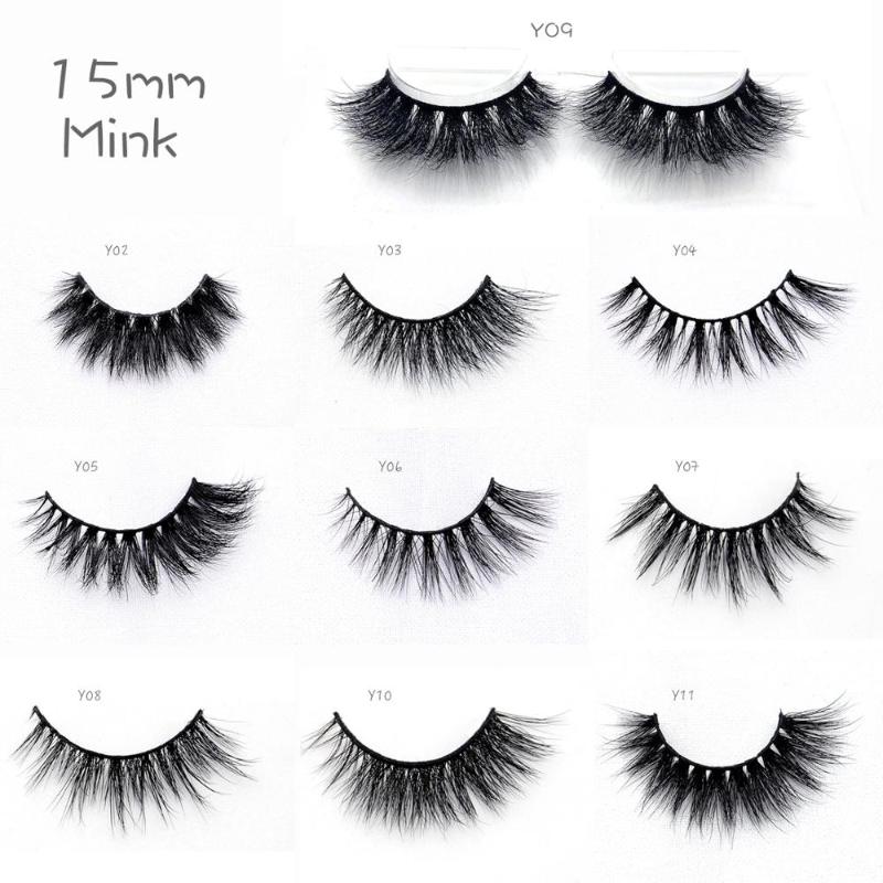 

100% Mink Lashes Wholesale, 15mm or 25mm, Customized Box and Logo Supported