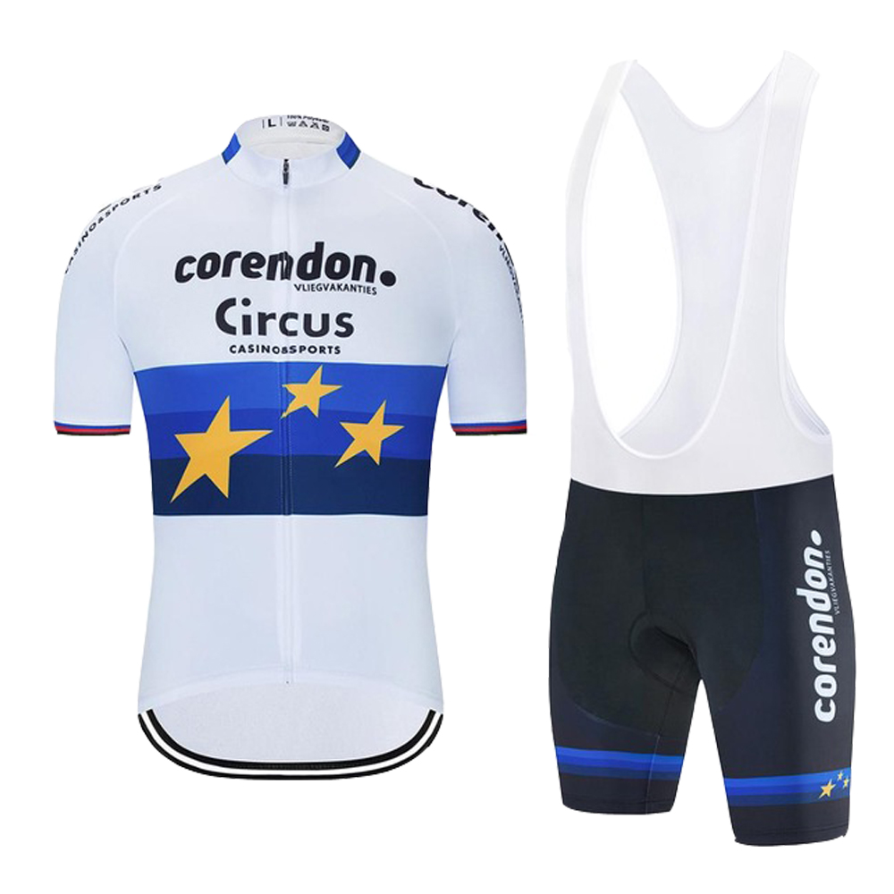 Tour De France 2020 Corendon Circus mens summer Cycling Jersey set Quick Dry MTB bike cycling Clothing bib shorts kit Ropa Ciclismo-image-563341448
