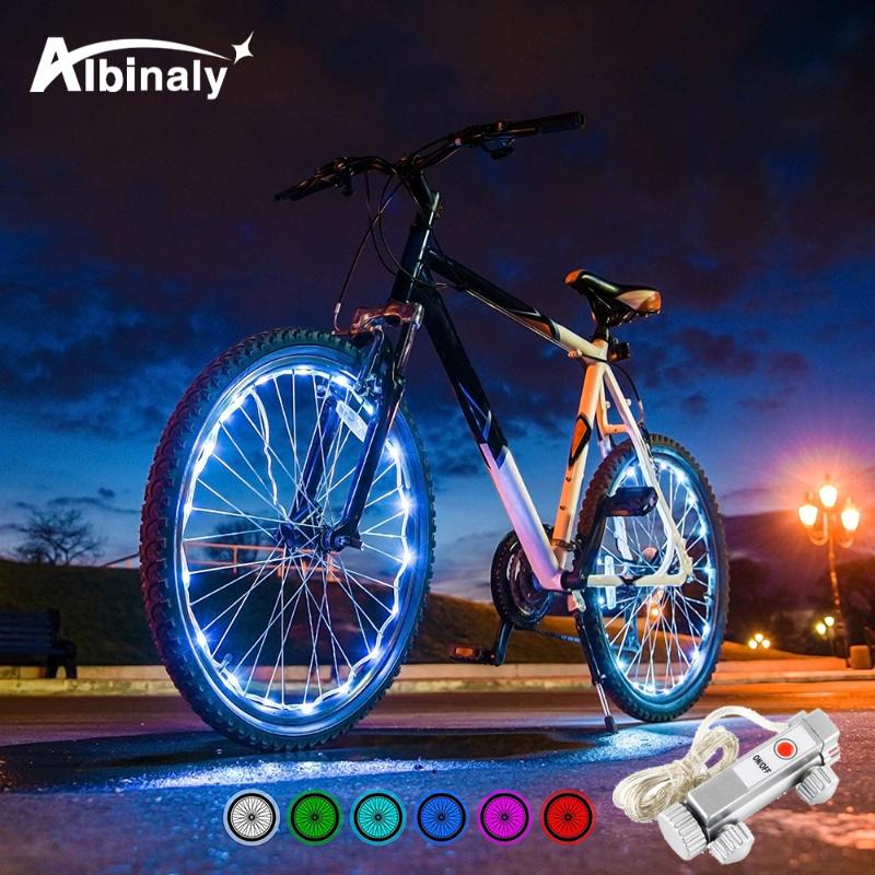 

Waterproof 20LED bicycle spoke light 6 color string night riding decorative lights safety warning lights bicycle accessories