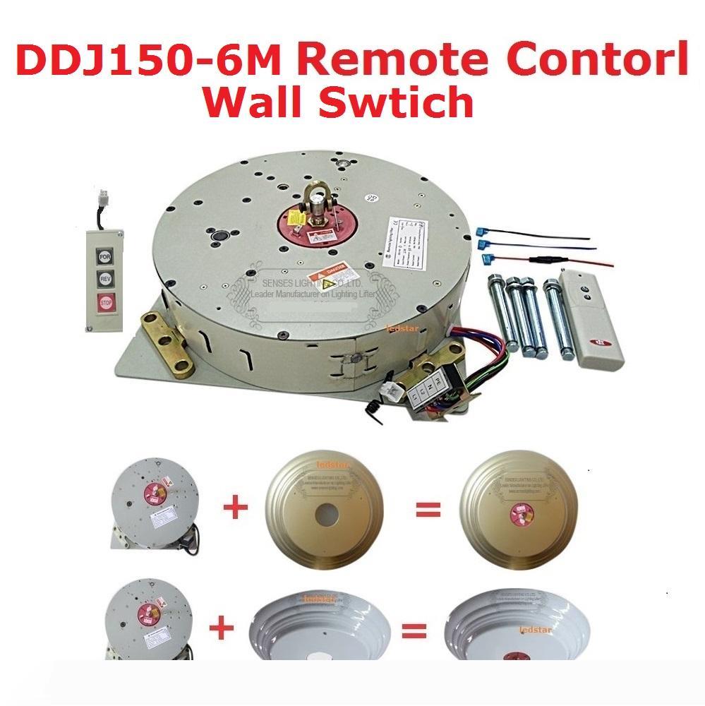 

Auto Remote-controlled Hoist Crystal Chandelier Hoist lighting lifter Electric Winch Light Lifting System Lamp Motor DDJ150-6m cable