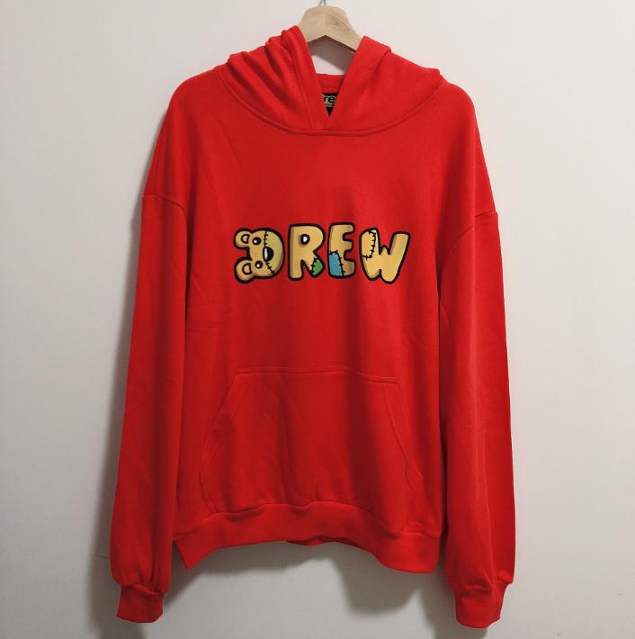 

2020SS Mens and Womens Hoodies Drew House Smile Printing Long Sleeve Hoodie Style Winter Sweatshirts Size XS-3XL, Black