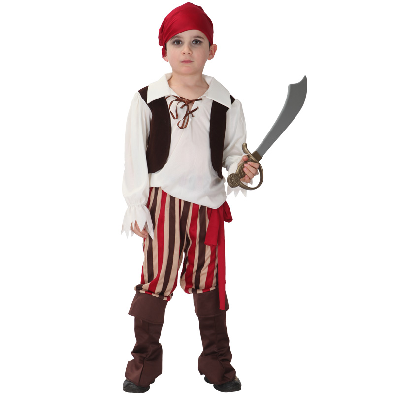 

Kids Child Red Head Band Costumes for Boys Halloween Purim Carnival Masquerade Party Cosplay, As pic