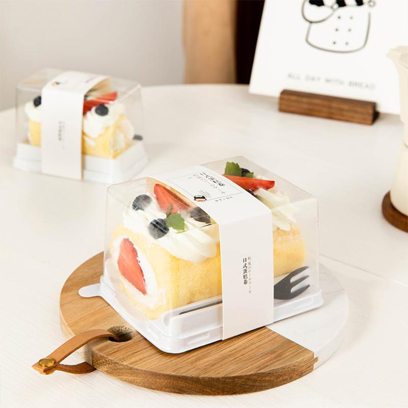 

50pcs Disposable pastry Cake Box Plastic Moon Cake Tray Gift bakery Packaging Box For Wedding Birthday Baby Shower Party