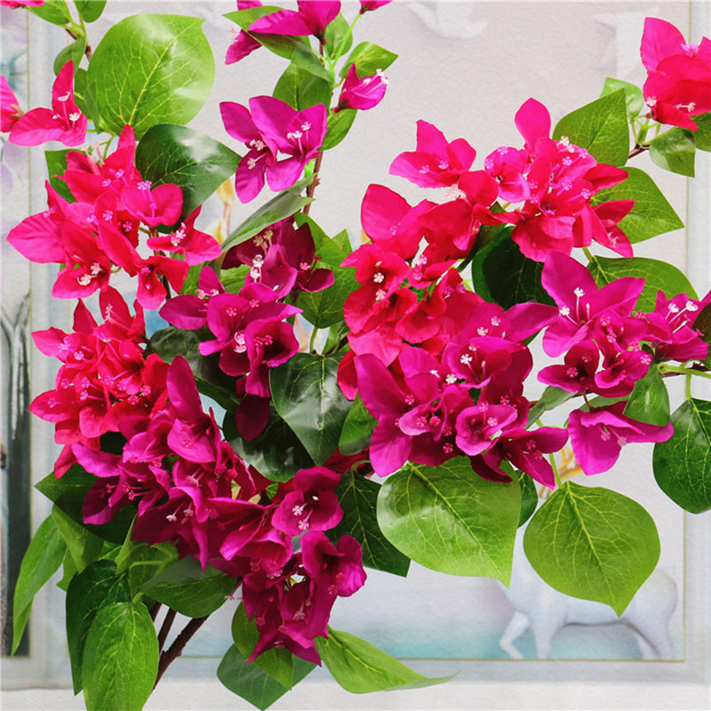 

Wedding Arch Decoration Fake Bouquet Hotel Set Flower Arrangement Props Bougainvillea Farmhouse Decor Artificial Flowers, Purple