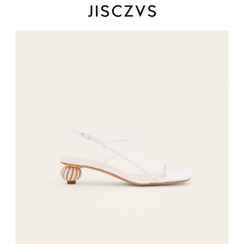 

Square Toe Narrow Band High Heels Sandals Women Vintage Heel Design Gladiator Sandals Women 2020 Summer Chic Roman Shoes, Orange