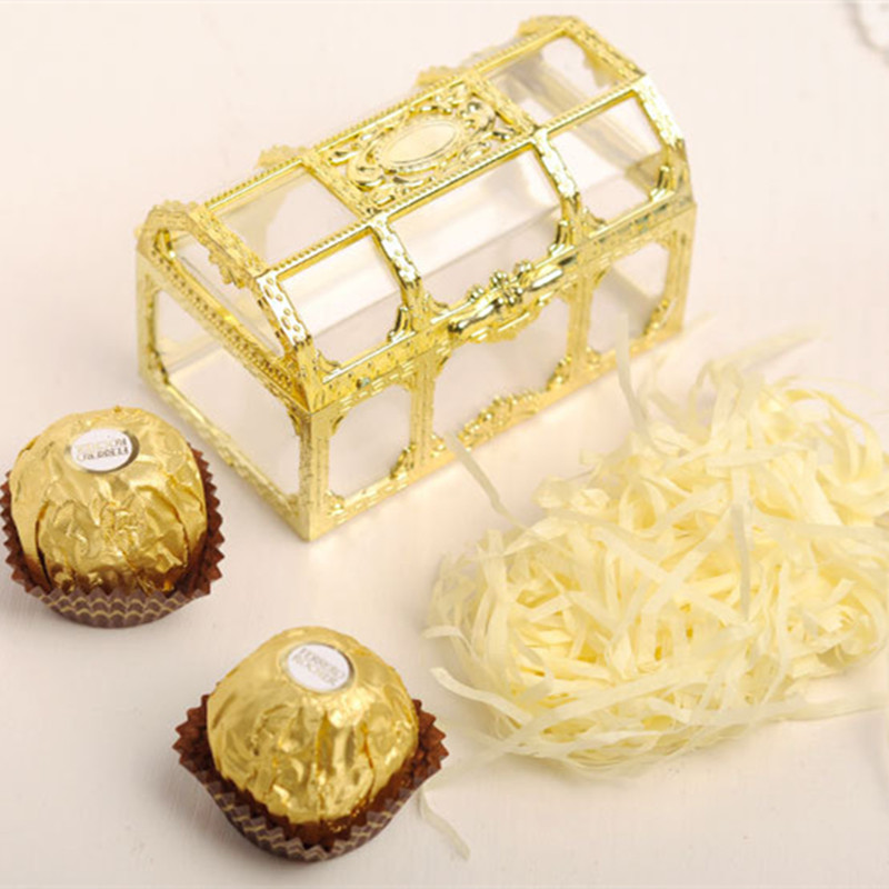 

1PC Hollow Gold Foil Silver Cake Candy Dragees Box Wedding Favor Marriage Baby Shower Gift Box Packaging Party Event Supplies