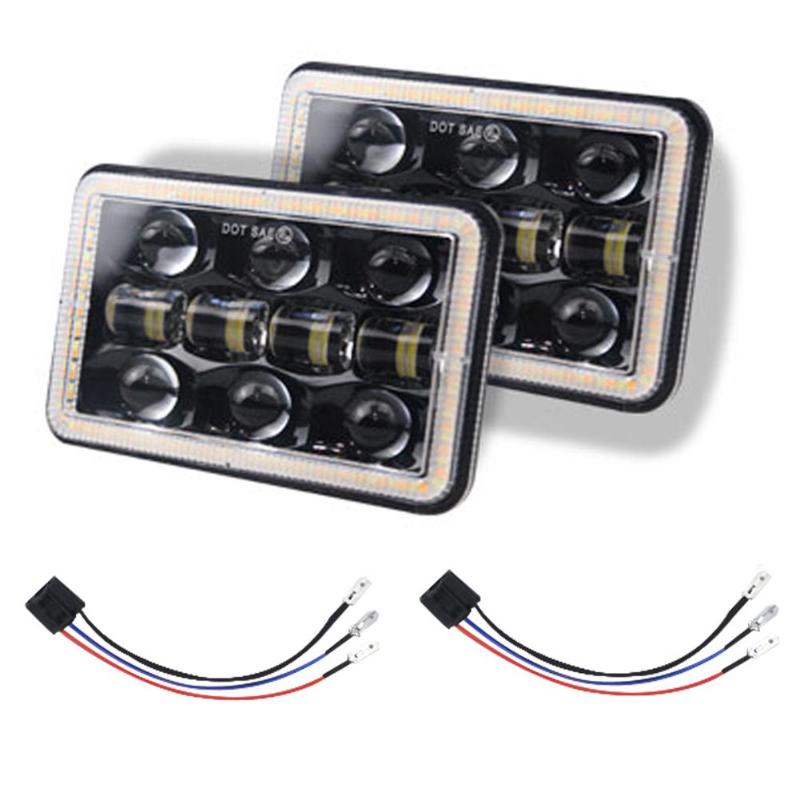 

300W 5 inch LED Headlights 4x6 Led Sealed Beam Headlamp Headlight for Wrangler 6000K / 3000K Auto Bulb