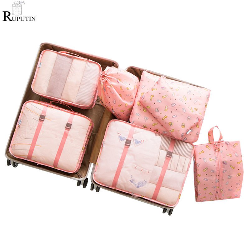 

New 7pcs/set Travel Storage Bags For Clothes Underwear Shoes Suitcase Organizer Luggage Sorting Bag Laundry Pouch Packing Club
