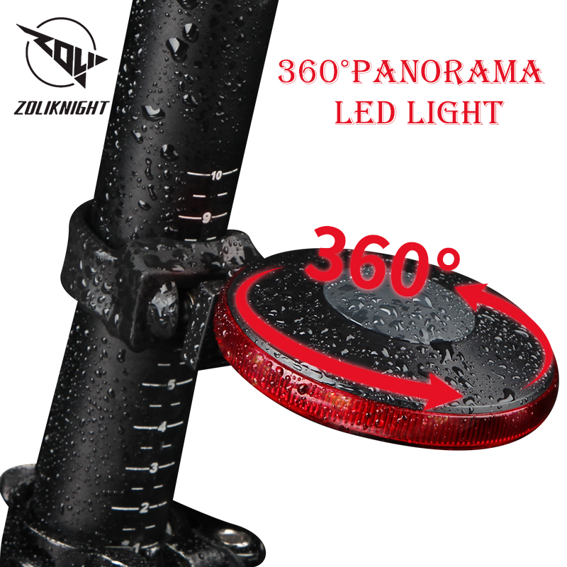 

Tail light bike 360 panorama light for Bicycle Cycling Safety warning Rear Bike 360-degree eye-catching pattern Lamp