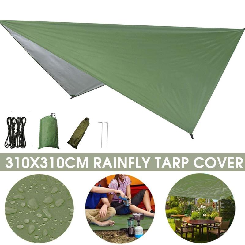 

Outdoor Shelter Ultralight Tarp Camping Survival Sun Shelter Multifunctional Waterproof Beach Awning Beach Mat Rain
