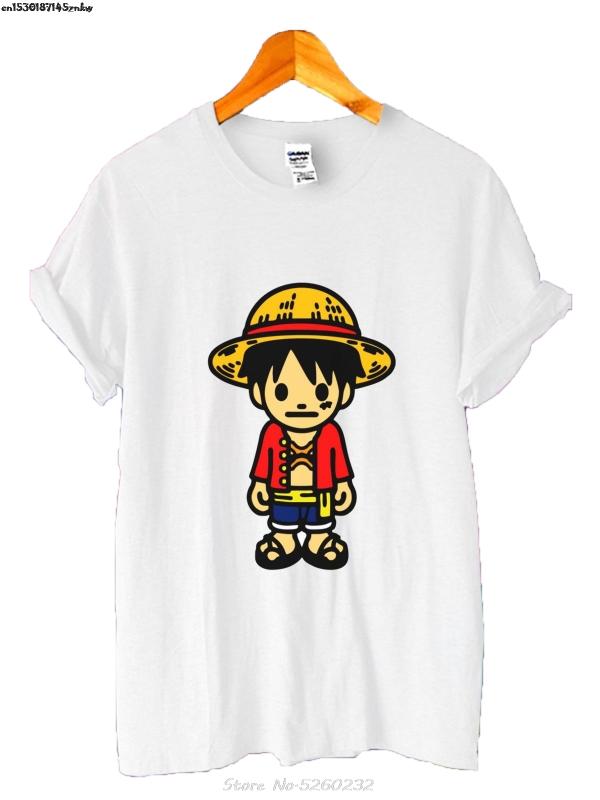

New 1Baby Milo 1 One Piece Luffy Fashion Casual Men T-Shirt S M L XL 2XL 3XL Good Quality Brand Cotton Shirt Summer P37, Black