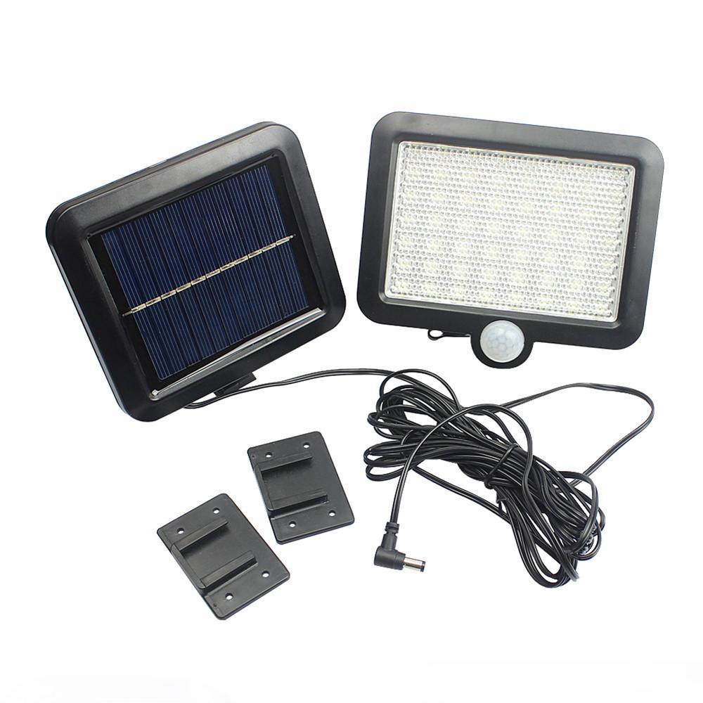 

5.6W 56LEDs Cold White Warm White PIR Motion Sensor Solar Floodlight Wall Lamp for Garden Outdoor Garage Barn
