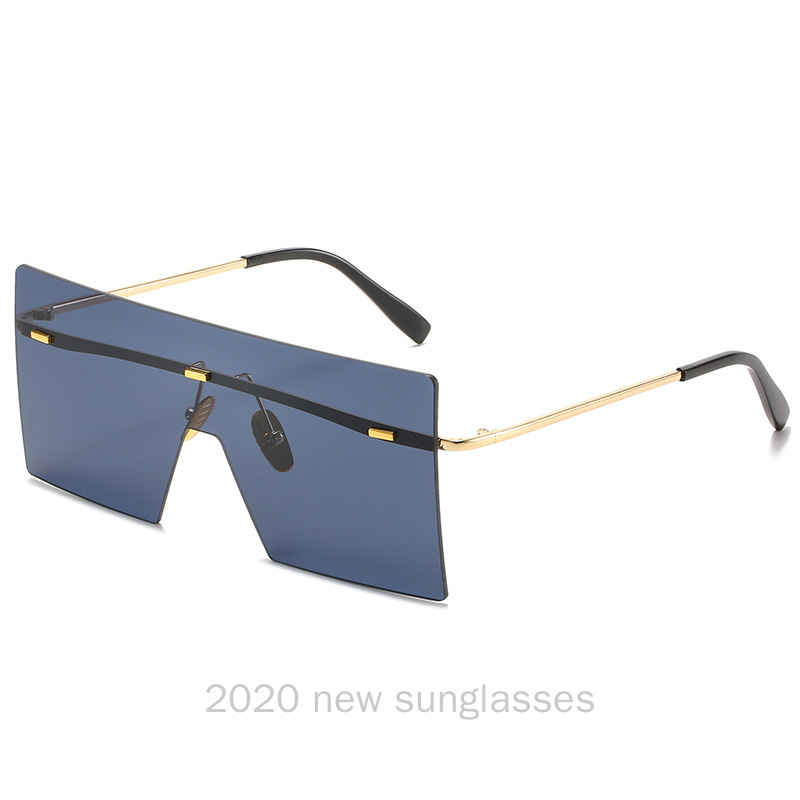

2020 NEW Fashion Sunglasses Women Square Big Black Sun Glasses Female Mirror Shades Ladies NX