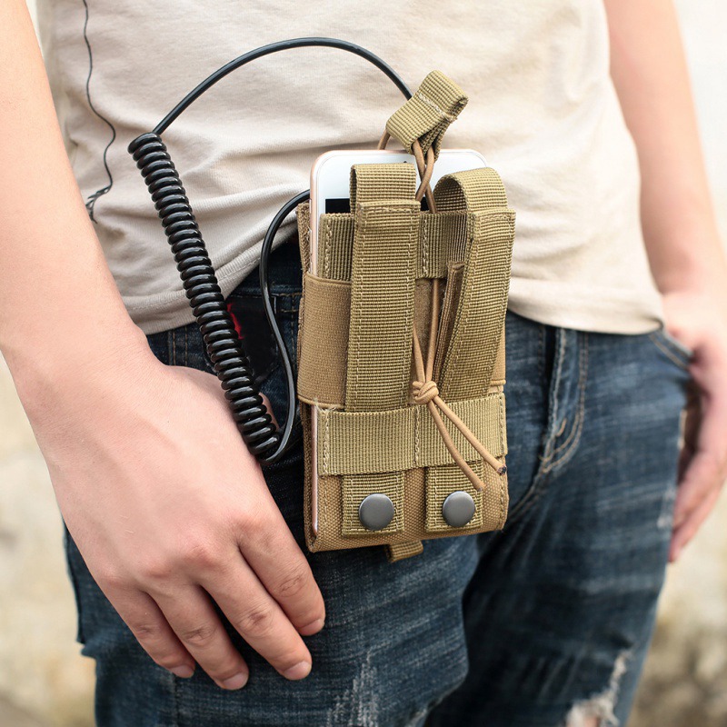 

Outdoor Package Pouch Tactical Sports Molle Nylon Radio Walkie Talkie Holder Bag Magazine Mag Pouch Pocket