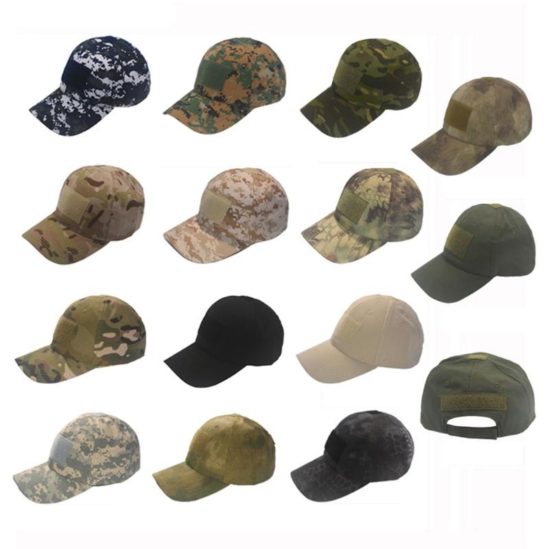 

tactical cap Outdoor Sport Snapback stripe Caps Camouflage Hat Simplicity Army Camo Hunting Cap Hat For Men Adult, Black