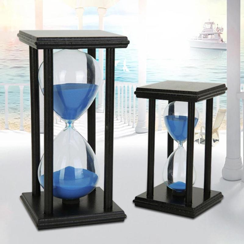 

45/60min Wooden Sand Clock Sandglass Hourglass Timer Kitchen School Home Decor