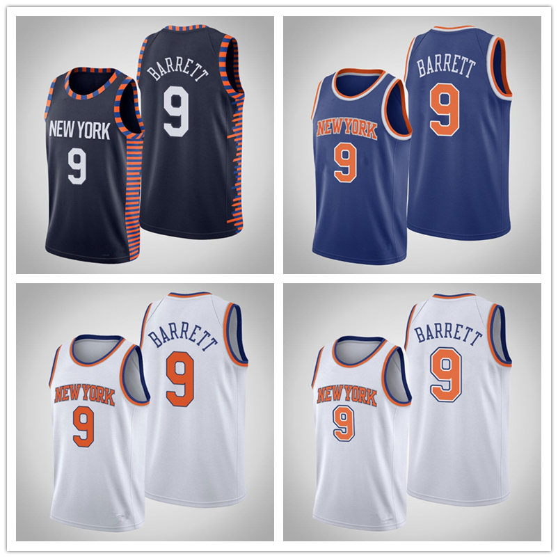 

New York Knicks MEN R.j. Barrett Swingman Icon Association city basketball Jersey, Black