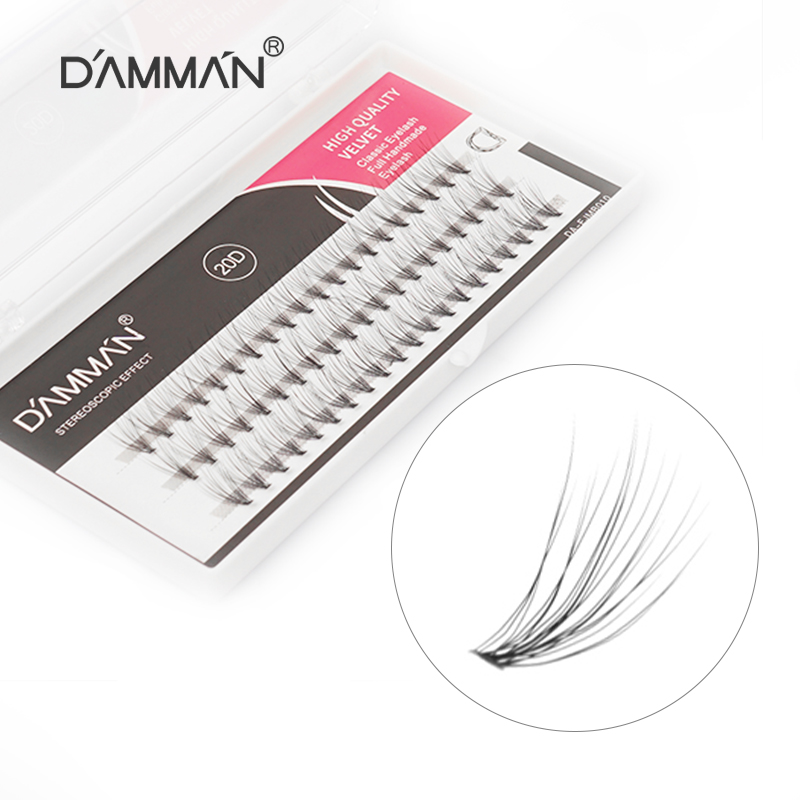 

Damman Mink 20D Fan Eyelash Bundles C Curl False Individual Lashes Hand Made Faux Eye Lash Thick Beam Eyelashes Extensions