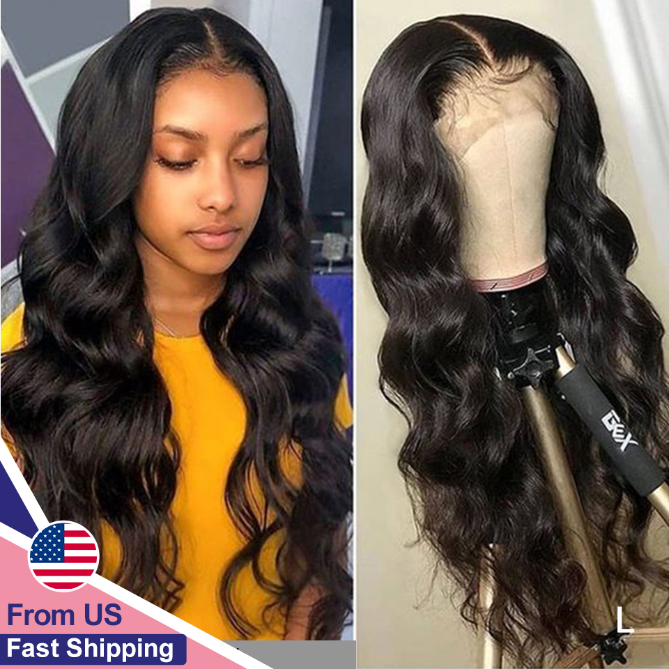 

Lace Front Human Hair Wigs 13x4 Lace Front Human Hair Wigs For Black Women Remy Malaysian Body Wave, Natural color