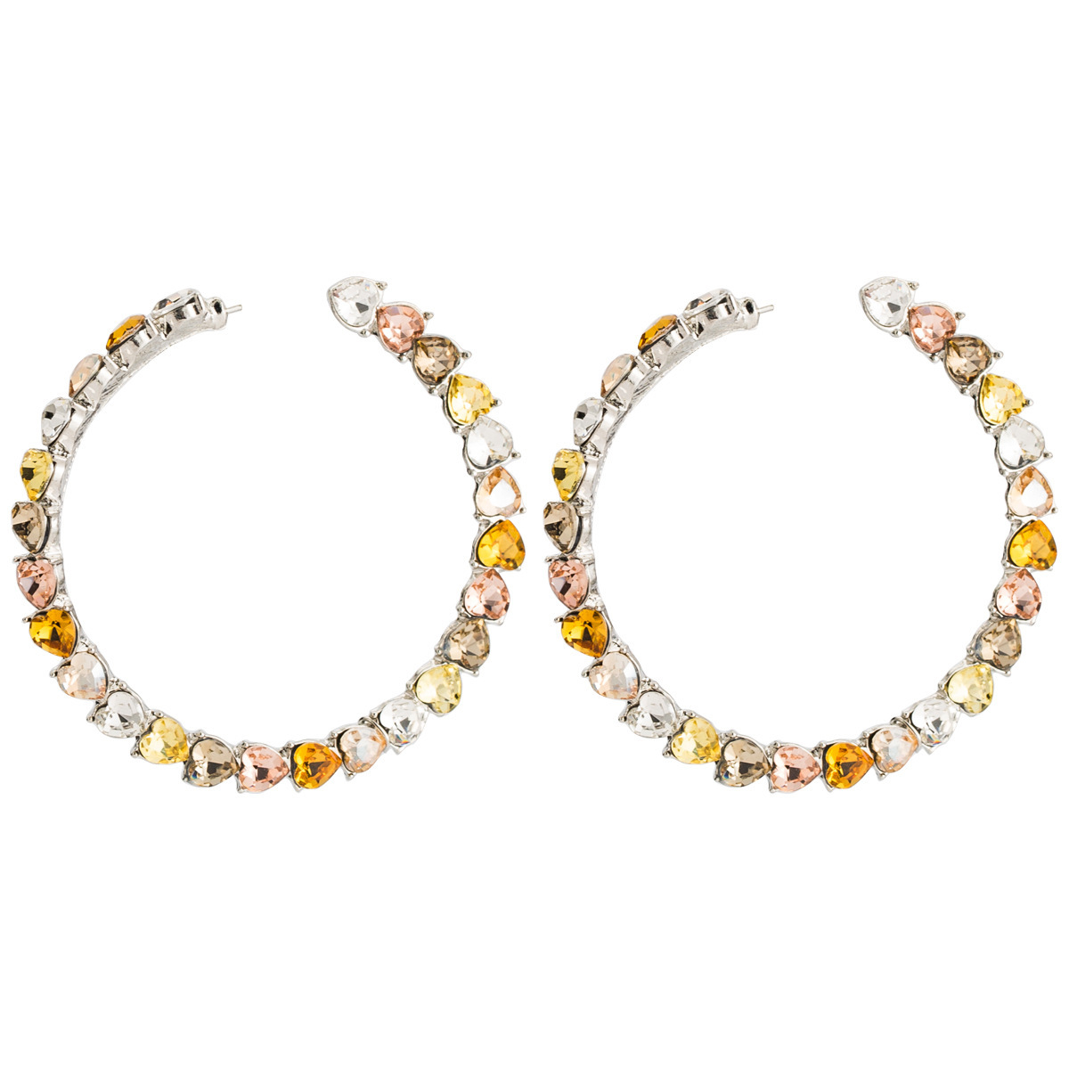 

Love Diamond acrylic earrings women's exaggerated earring Bohemia