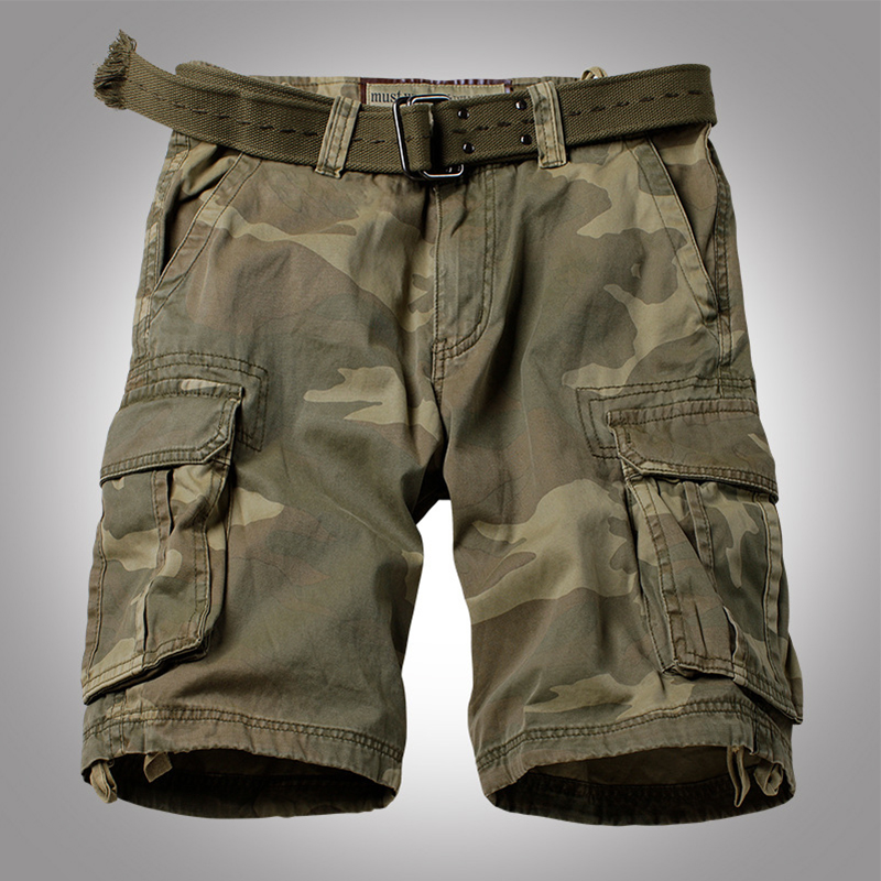 

Mens Cargo Shorts 2020 Summer Fashion Camouflage Male Shorts Multi-Pocket Casual Camo Outdoors Short Pants, C34