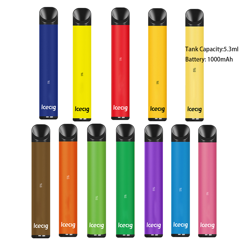 

ICECIG Disposable Pod Device 5.0mL Vape Pods 1000mAh Battery Stick Style e Cigs Vaporizerade can be customized according to requirements
