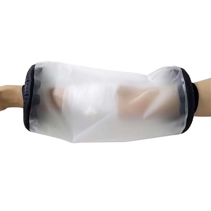 

Adult Protection Arm Sleeve Shower Set Waterproof TPU Shower Bandage And Chemotherapy Protector Waterproof 100% Reusable, White