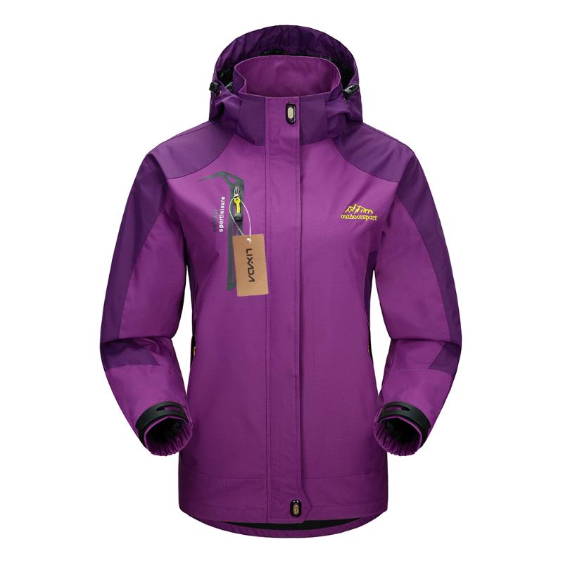 

Lixada Women Hiking Jackets New Waterproof Jacket Windproof Raincoat Sportswear Outdoor Hiking Traveling Cycling Sports Coat, Green