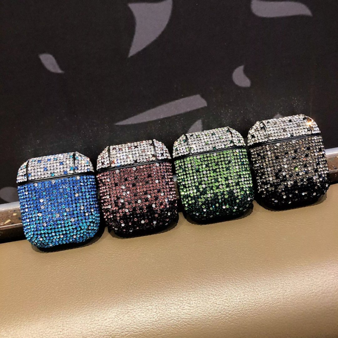 

Applicable Airpods protective shell earphone cover Apple gradient diamond Airpods 2/1 shell cute Bluetooth earphone protective cover