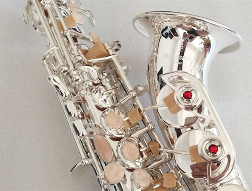 Brand New Yanagisawa S-901 Curved Neck Bb Tune Silver Brass Soprano Saxophone Instrument For Students With Mouthpiece-image-561908891