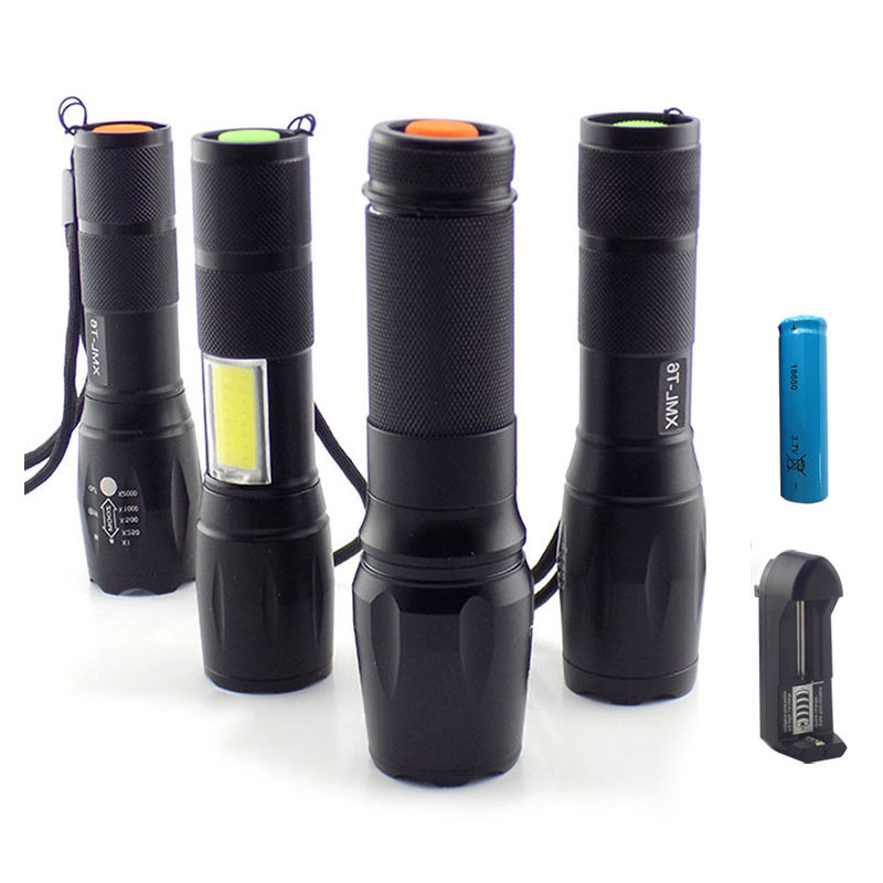 

T6 XM-L2 LED High Power Torch For Hunting Riding Camping Flash Light Torcia 18650 Battery USB Tactical Latarka