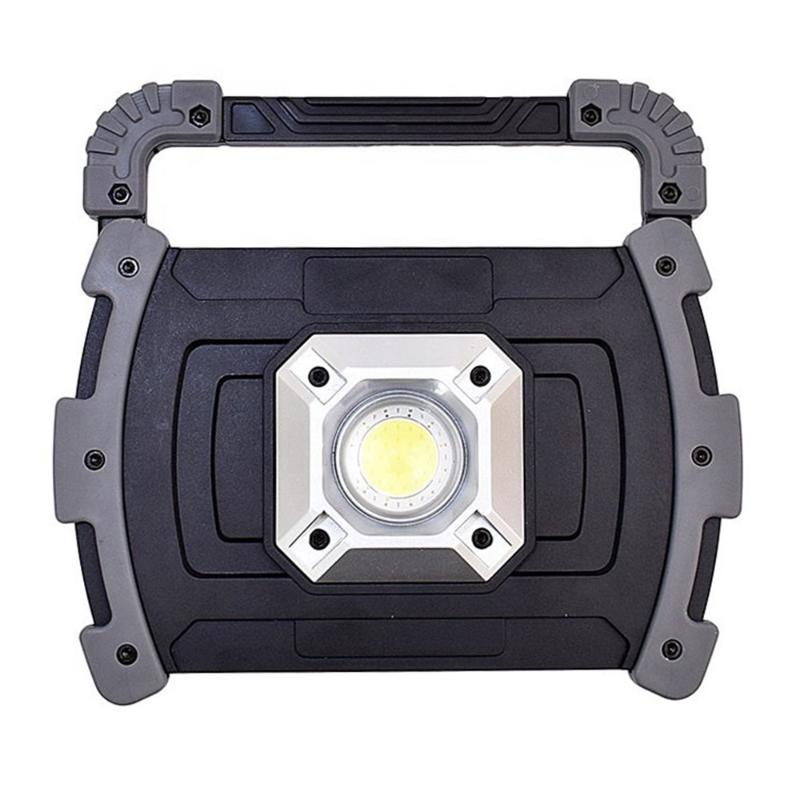 

Portable Rechargeable Power Bank Red Blue Warning COB LED Work Light